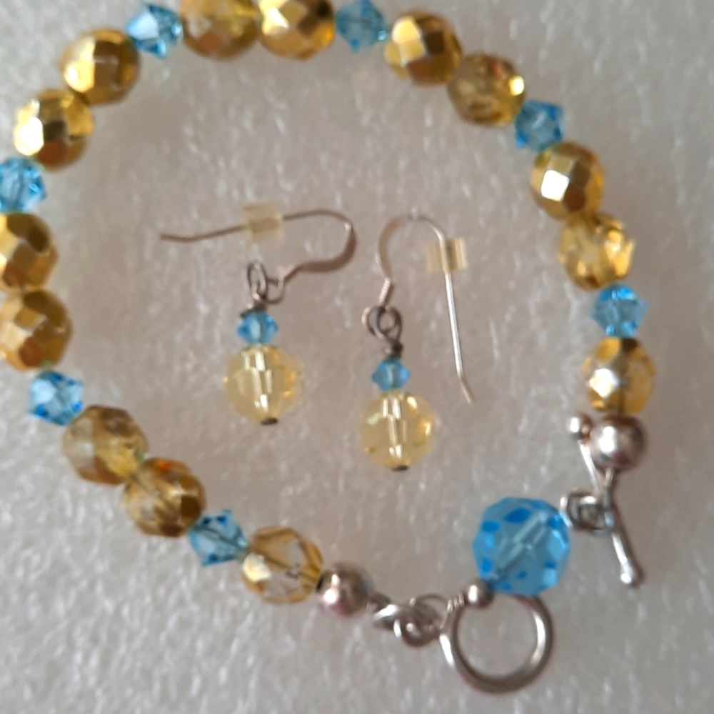 Jewelry bracelet and errings